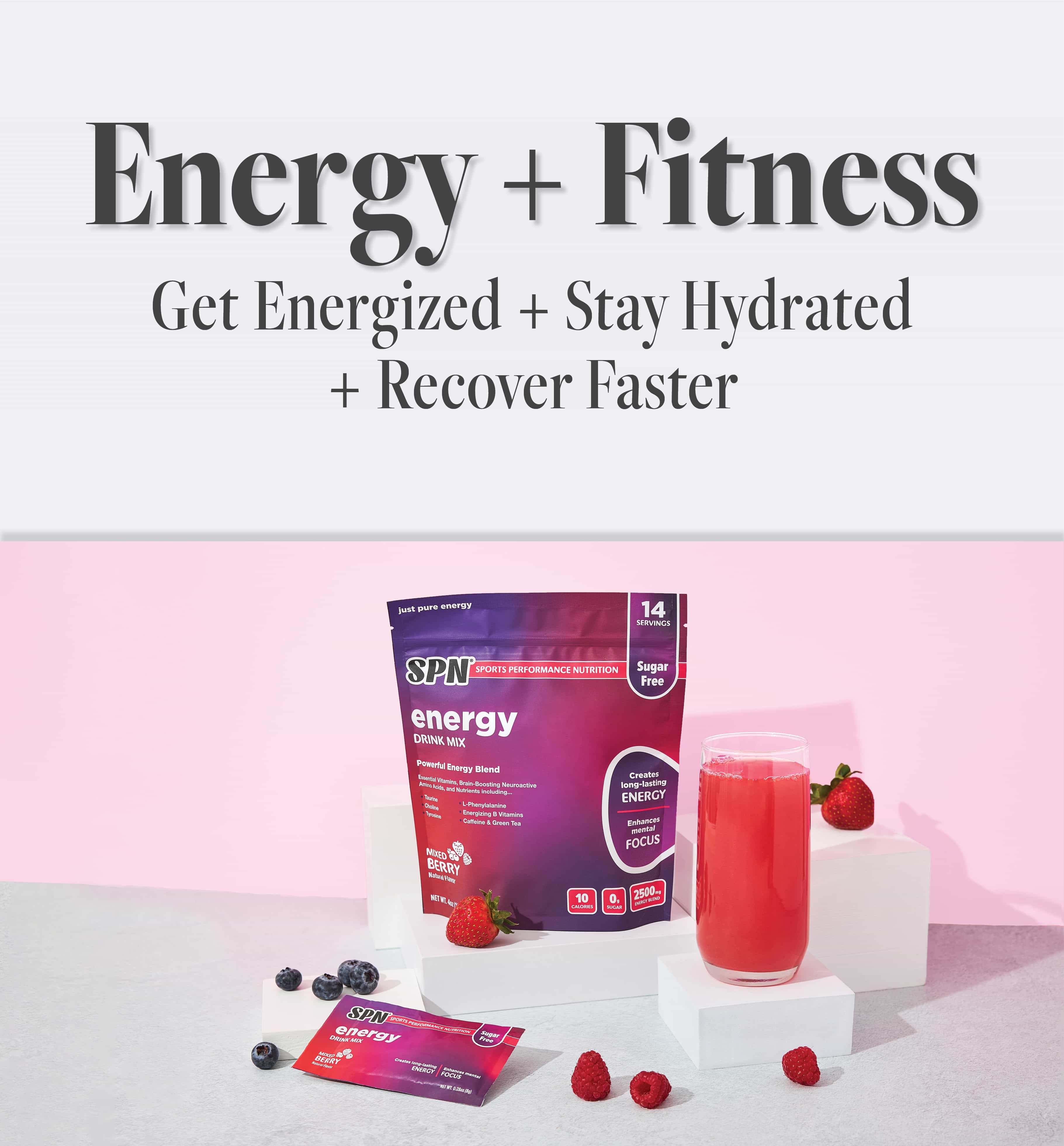 Energy - Get Energized plus Stay Hydrated plus Recover Faster